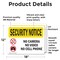 Signmission No Camera No Video No Cell Phone OSHA Security Notice Sign, Vinyl Decal, 18in W x 12in L, 2PK OS-2PACK-SN-D-1218-L-11580 - alternate 3
